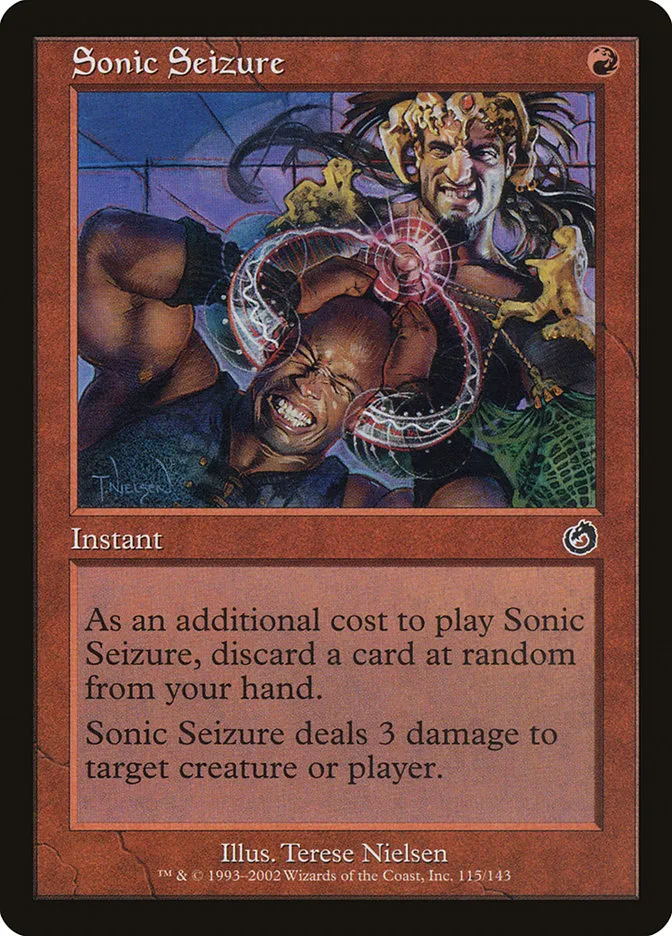 2002 Torment Sonic Seizure common #115 unlisted card image