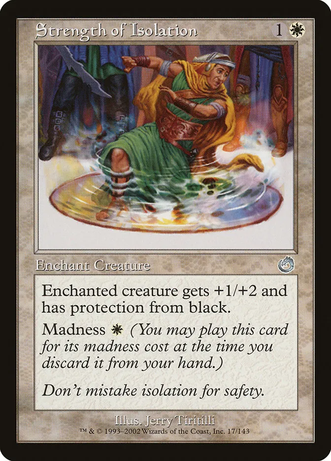 2002 Torment Strength of Isolation uncommon #17 unlisted card image