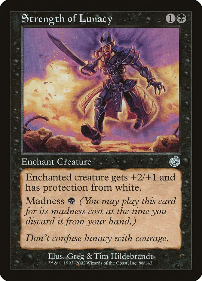 2002 Torment Strength of Lunacy uncommon #86 unlisted card image