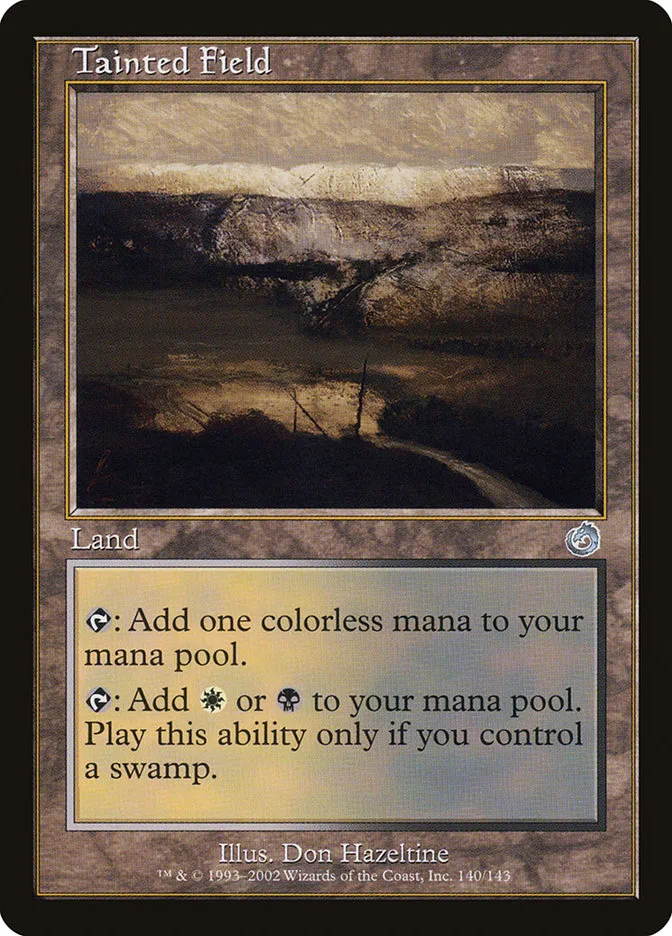 2002 Torment Tainted Field uncommon #140 unlisted card image
