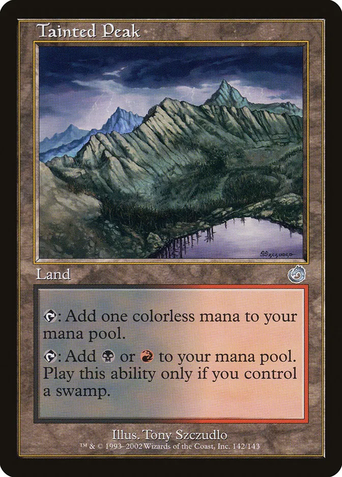 2002 Torment Tainted Peak uncommon #142 unlisted card image