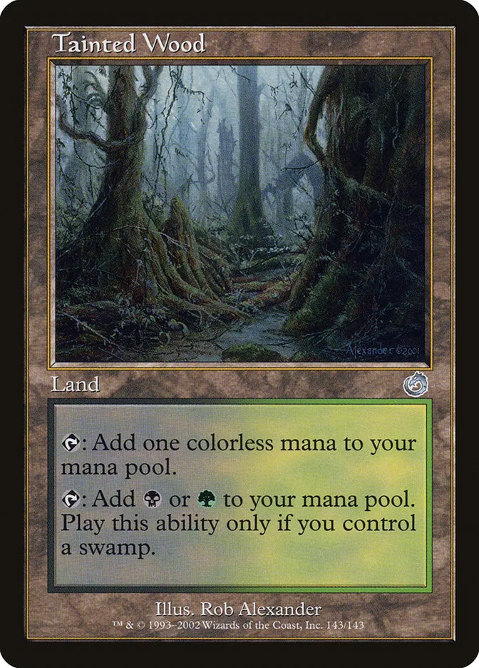 2002 Torment Tainted Wood uncommon #143 unlisted card image