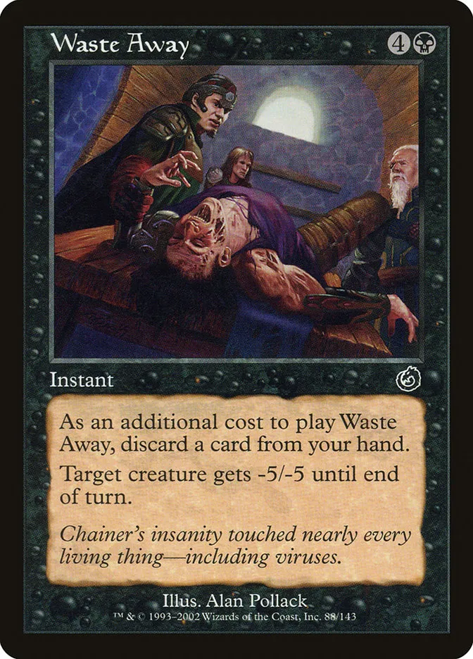 2002 Torment Waste Away common #88 unlisted card image