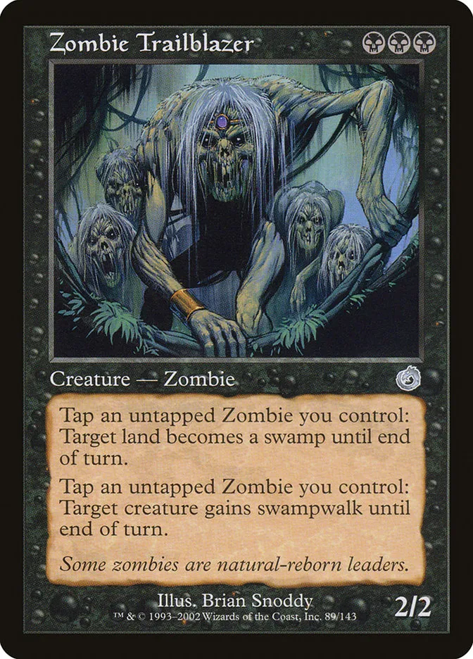 2002 Torment Zombie Trailblazer uncommon #89 unlisted card image