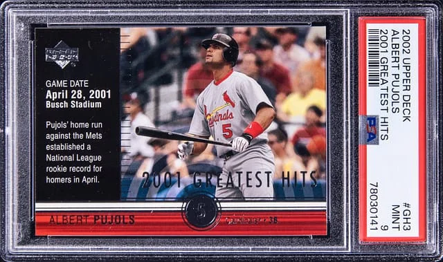 2002 Upper Deck Albert Pujols 2001 Greatest Hits #GH3 card image