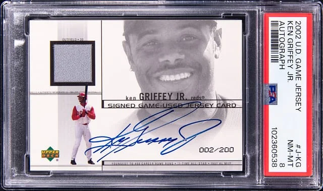 2002 Upper Deck Game Jersey Ken Griffey Jr. Autograph #J-KG card image