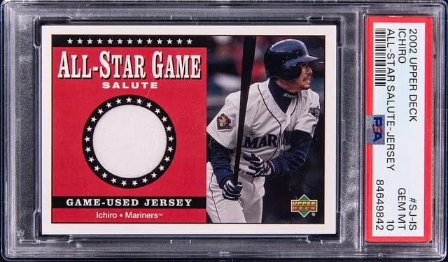 2002 Upper Deck Ichiro All-Star Salute Jersey #SJ-IS card image