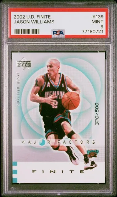 2002 Upper Deck Jason Williams Finite #139 card image