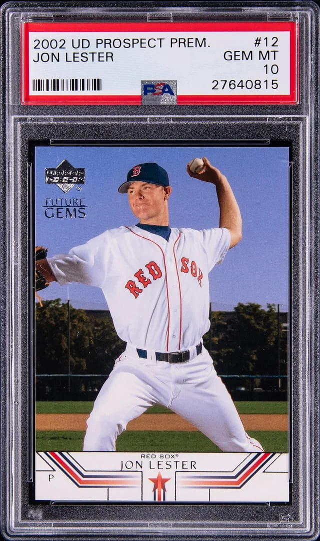 2002 Upper Deck Jon Lester Prospect Premium #12 card image