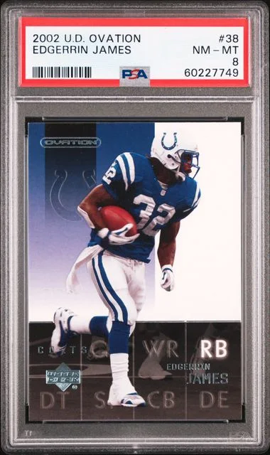 2002 Upper Deck Ovation Edgerrin James #38 card image