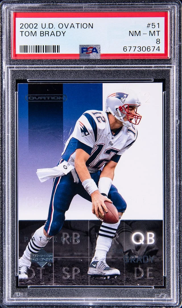 2002 Upper Deck Ovation Tom Brady #51 card image