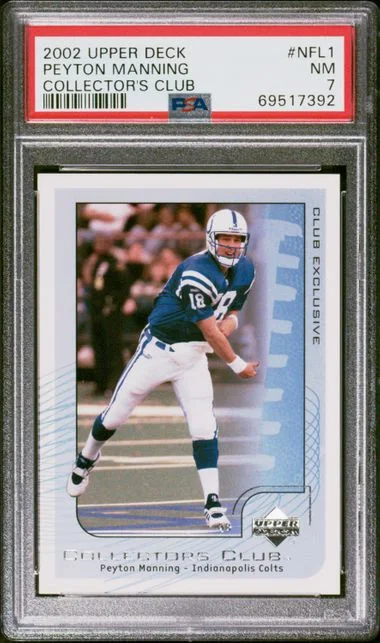 2002 Upper Deck Peyton Manning Collector's Club #NFL1 card image