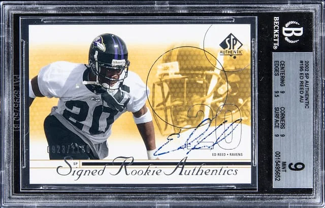 2002 Upper Deck SP Authentic Ed Reed #195 card image