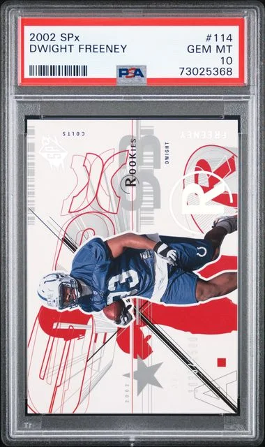 2002 Upper Deck SPx Dwight Freeney #114 card image