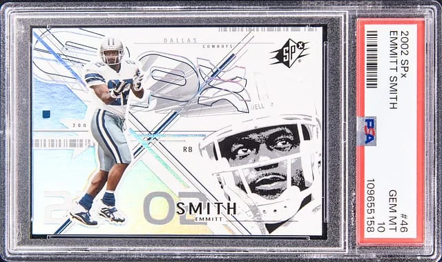 2002 Upper Deck SPx Emmitt Smith #46 card image