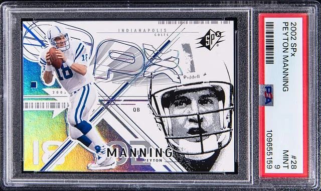 2002 Upper Deck SPx Peyton Manning #28 card image
