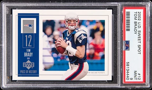 2002 Upper Deck Sweet Spot Tom Brady #12 card image
