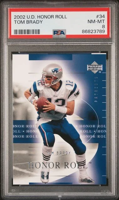2002 Upper Deck Tom Brady Honor Roll #34 card image