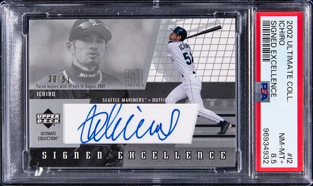 2002 Upper Deck Ultimate Collection Ichiro Signed Excellence #I2 card image