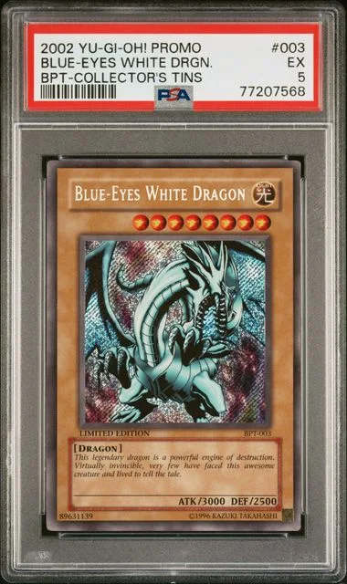 2002 Yu-Gi-Oh! Promo BPT-Collector's Tins Blue-Eyes White Dragon #003 card image
