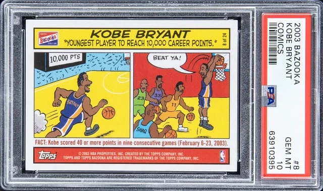 2003-04 Bazooka Comics Kobe Bryant #8 card image