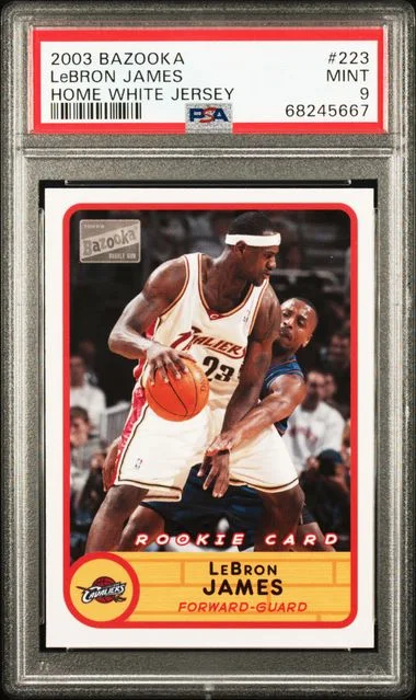 2003-04 Bazooka Home White Jersey LeBron James #223 card image