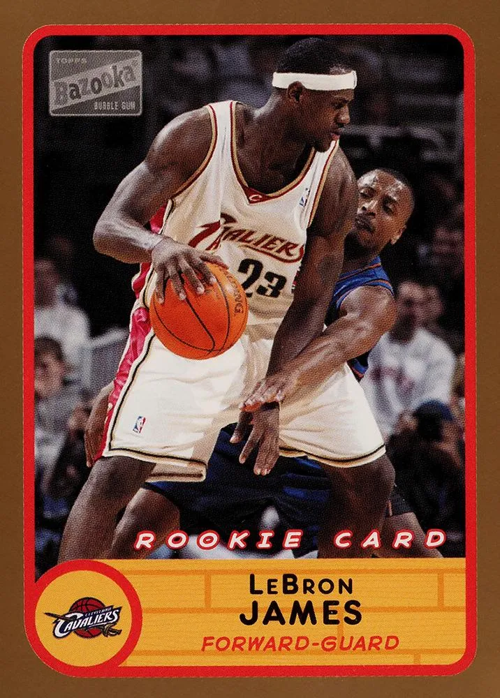 2003-04 Bazooka Lebron James Gold #223a card image