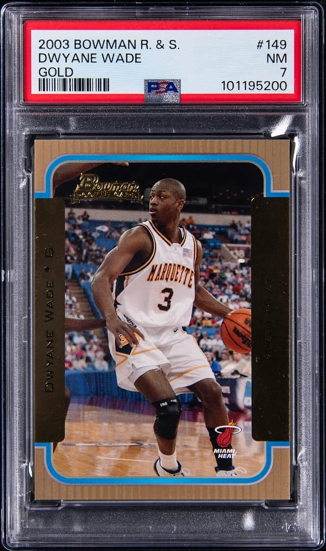 2003-04 Bowman Dwyane Wade Rookies & Stars Gold #149 card image