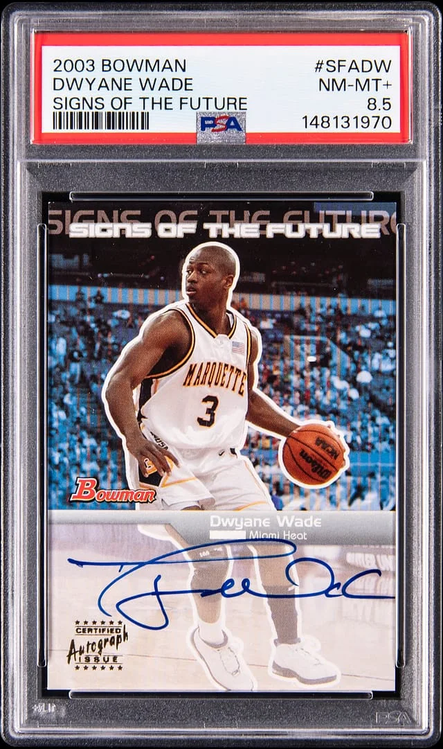 2003-04 Bowman Dwyane Wade Signs of The Future #SFA-DW card image