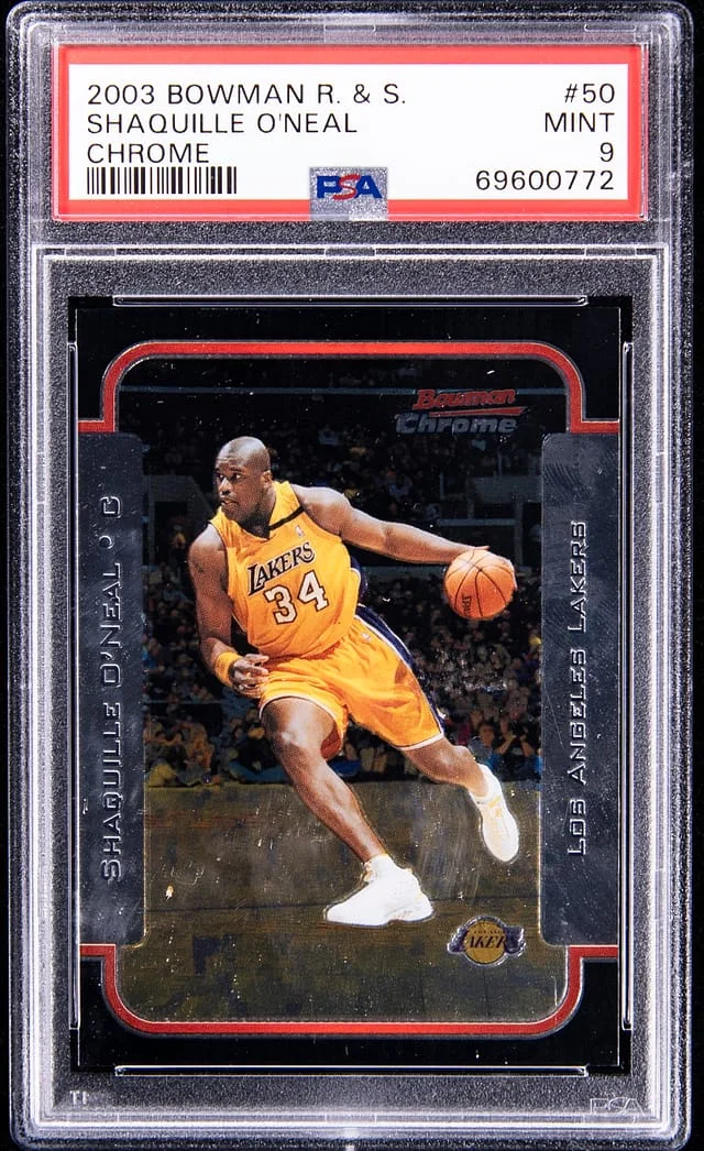 2003-04 Bowman Shaquille O'Neal Rookies and Stars Chrome #50 card image