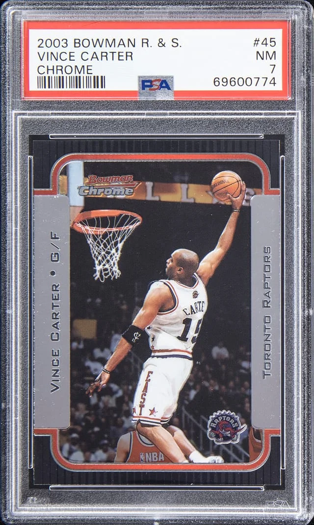 2003-04 Bowman Vince Carter Rookies & Stars Chrome #45 card image