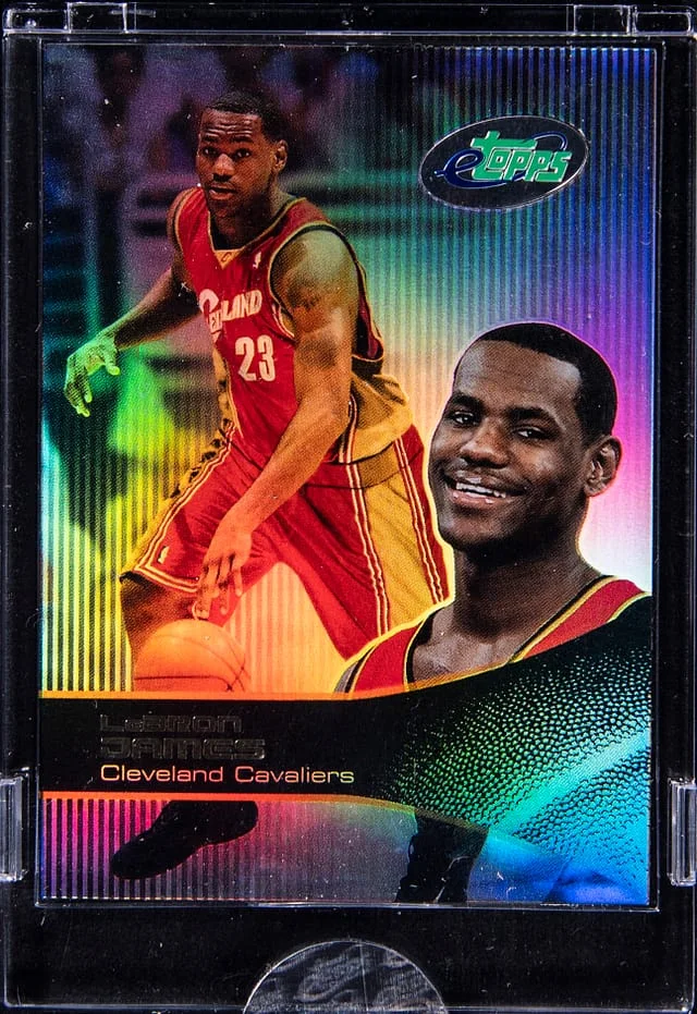 2003-04 eTopps LeBron James - Topps Encased #43 card image