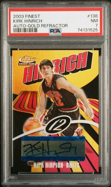 2003-04 Finest Kirk Hinrich Autograph Gold Refractor #138 card image