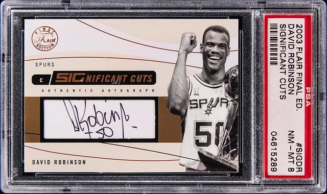 2003-04 Flair David Robinson Final Edition Significant Cuts #SIG-DR card image