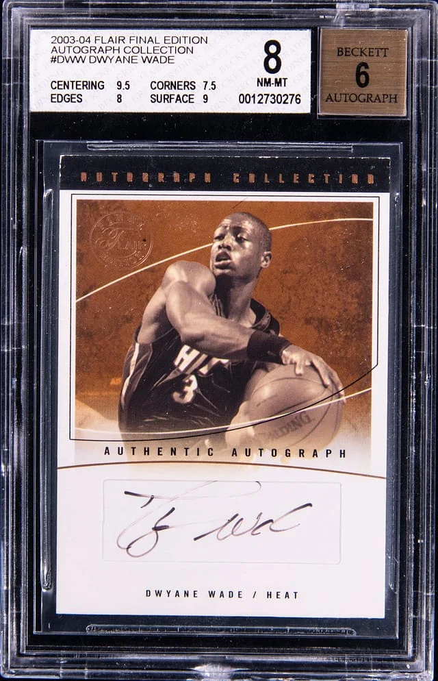2003-04 Flair Dwyane Wade Final Edition Autograph Collection #AC-DWW card image