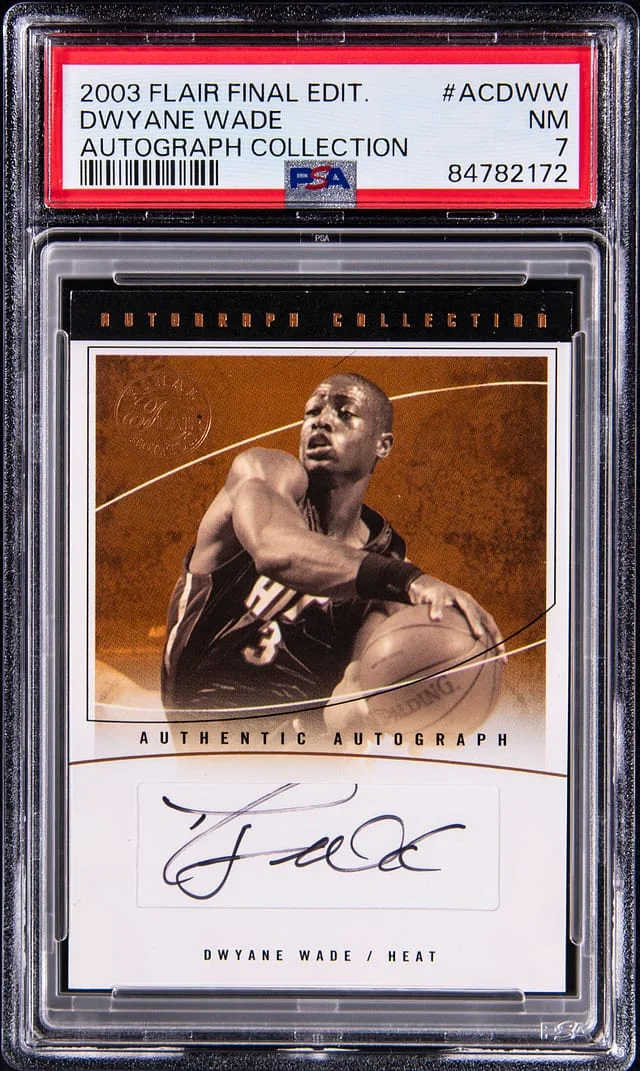 2003-04 Flair Dwyane Wade Final Edition Autograph Collection #ACDWW card image