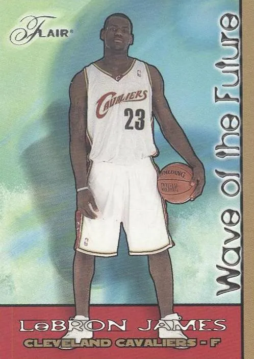 2003-04 Flair Lebron James Wave of the Future #1 card image