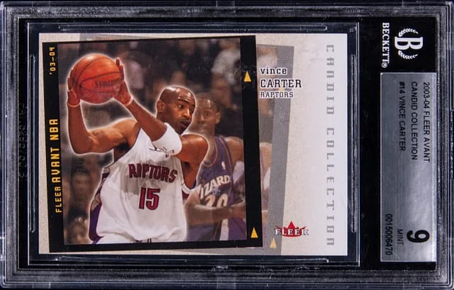 2003-04 Fleer Avant Vince Carter Candid Collection #14 card image