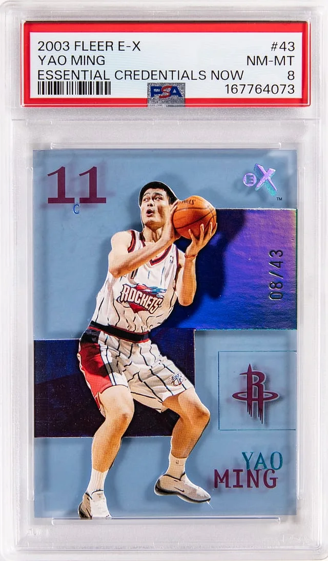 2003-04 Fleer E-X Yao Ming Essential Credentials Now #43 card image