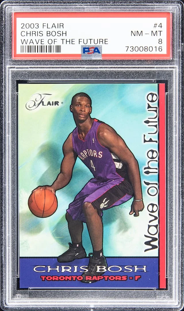 2003-04 Fleer Flair Chris Bosh Wave of the Future #4 card image