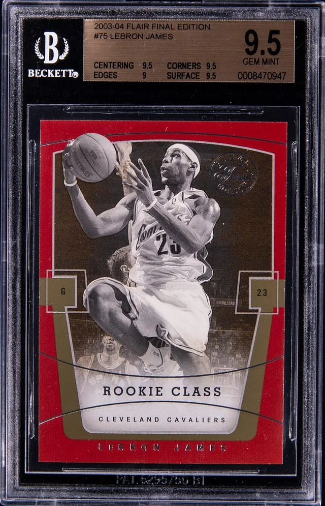 2003-04 Fleer Flair LeBron James Final Edition #75 card image