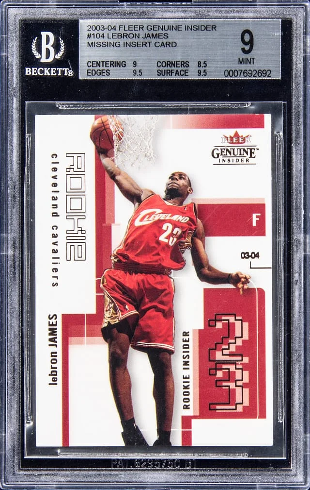 2003-04 Fleer Genuine LeBron James Insider #104 card image