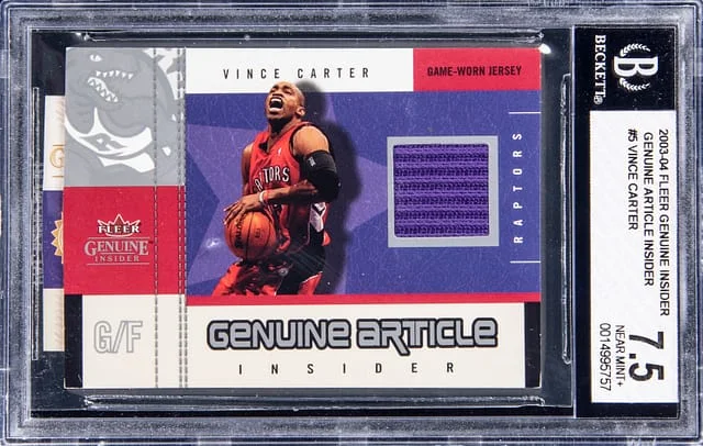 2003-04 Fleer Genuine Vince Carter Insider #5 card image