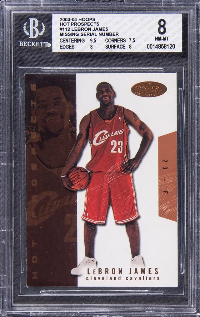 2003-04 Fleer LeBron James Hoops Hot Prospects #112 card image