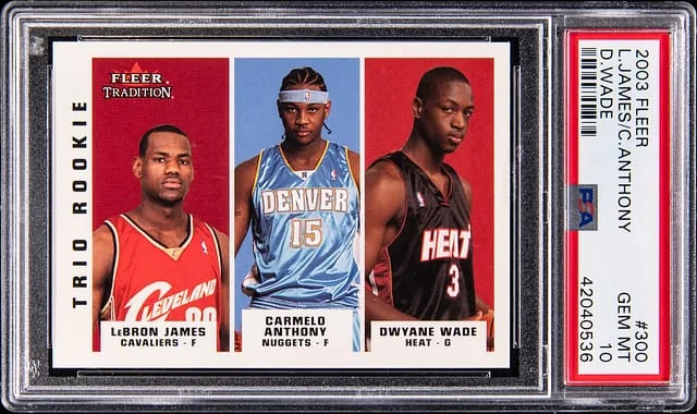 2003-04 Fleer LeBron James/Carmelo Anthony/Dwyane Wade #300 card image