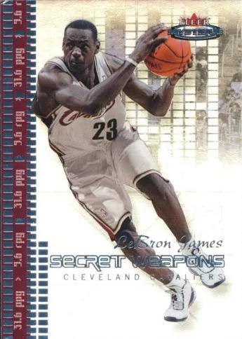 2003-04 Fleer Mystique Lebron James Secret Weapons #1 card image