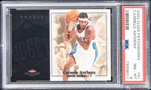 2003-04 Fleer Patchworks Carmelo Anthony #91 card image