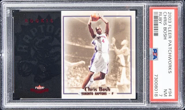 2003-04 Fleer Patchworks Chris Bosh Ruby #94 card image