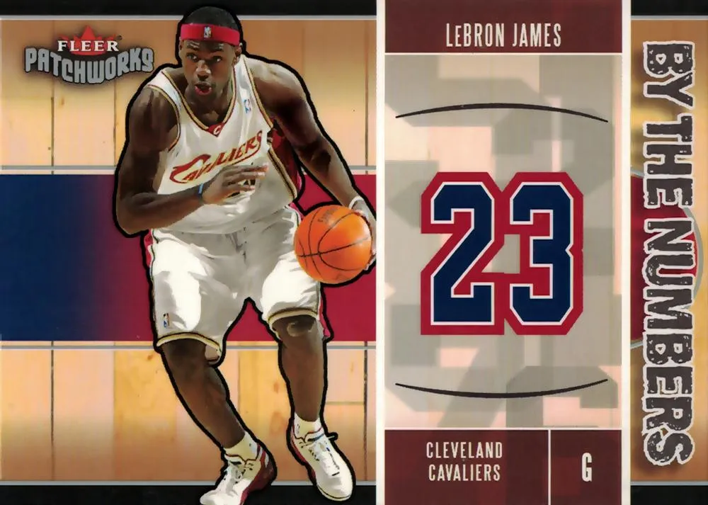 2003-04 Fleer Patchworks Lebron James By The Numbers #12BTN card image