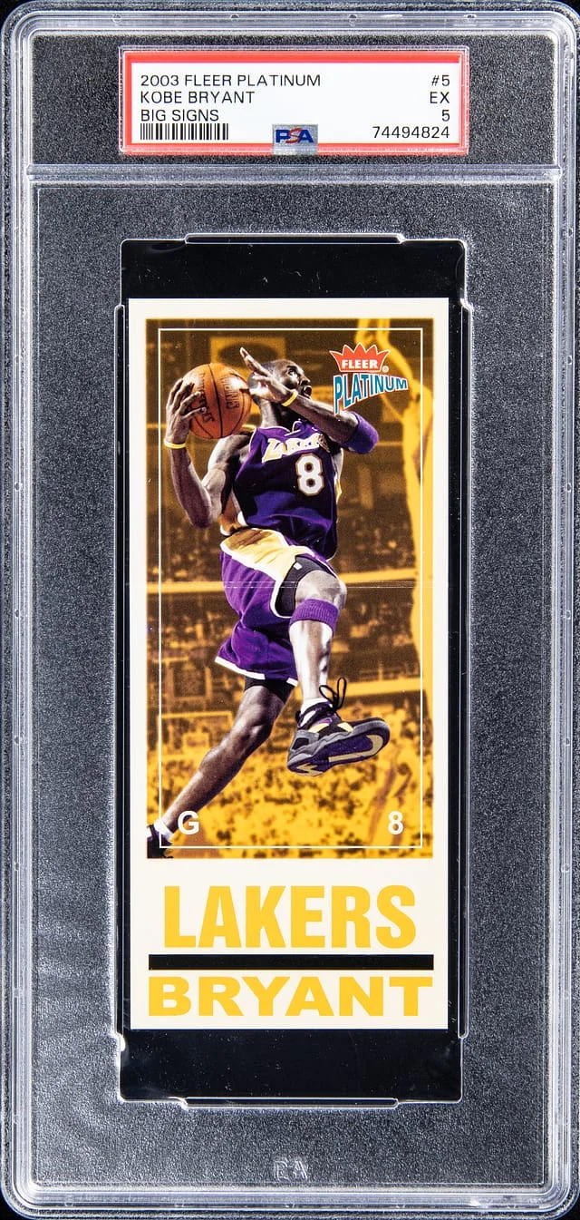 2003-04 Fleer Platinum Kobe Bryant Big Signs #5 card image